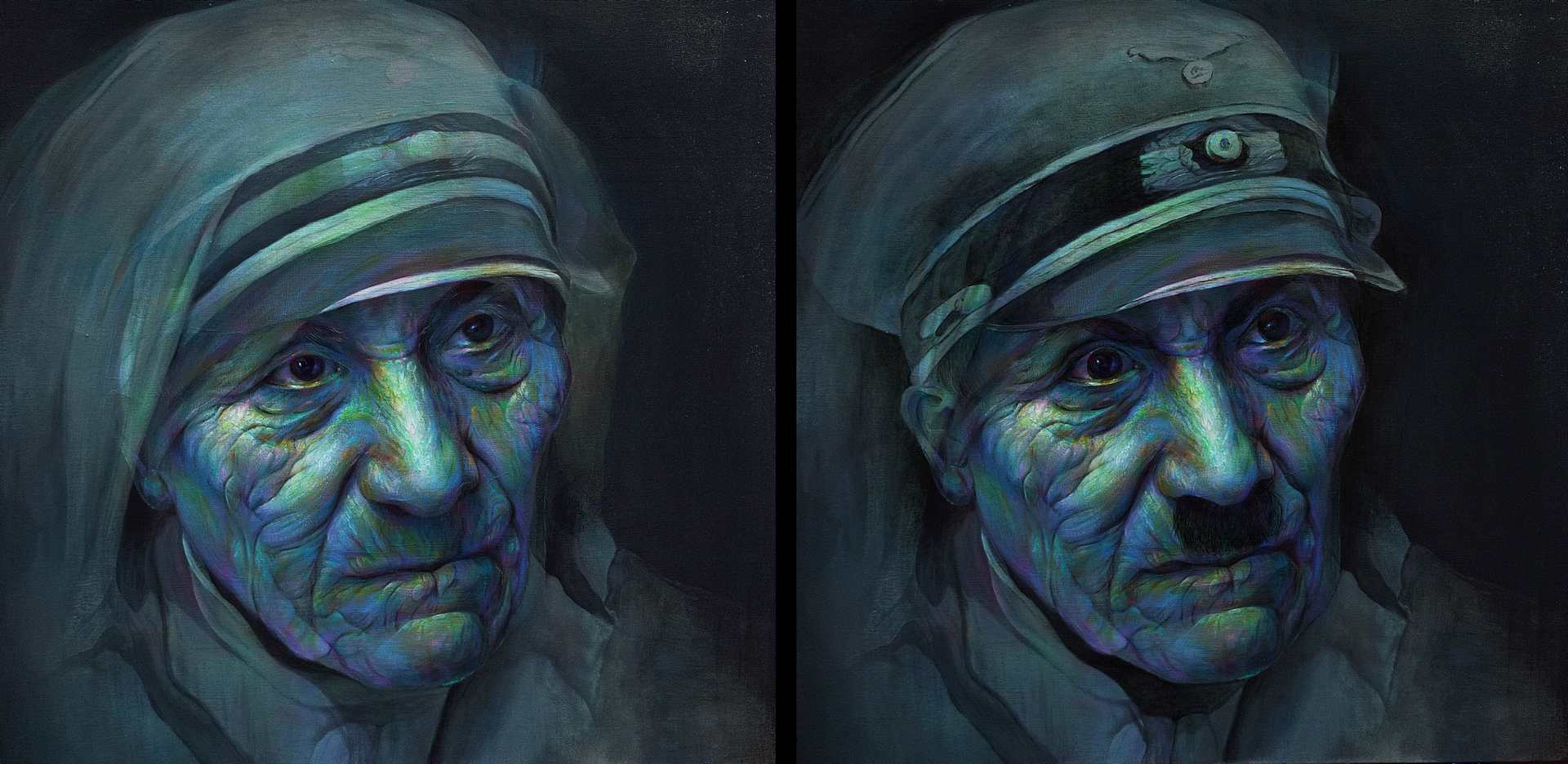 Hitler/Madre Teresa – Standard (Dipinto)